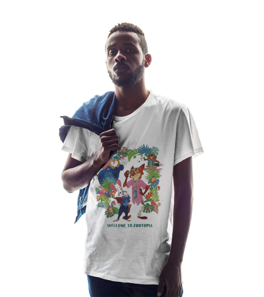 Welcome To Zootopia Enjoy Our Pawpsicle Jungle Adventure Characters T-Shirt