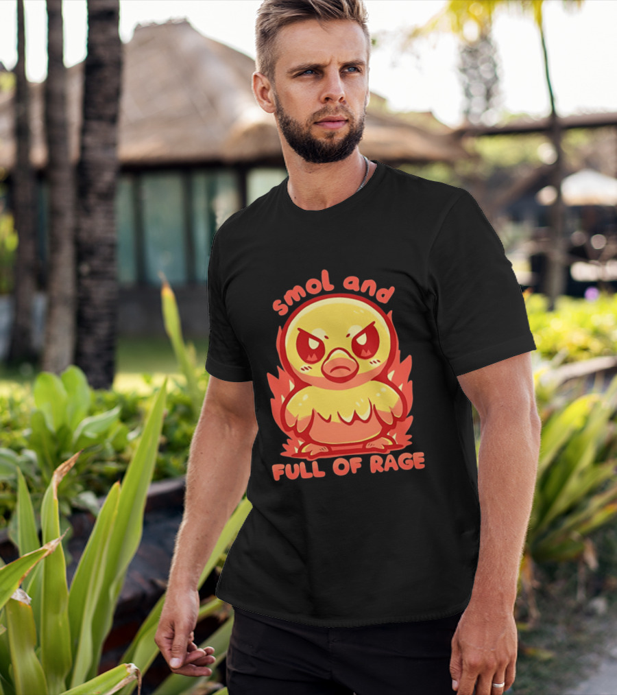 Smol And Full Of Rage Angry Duck T-Shirt