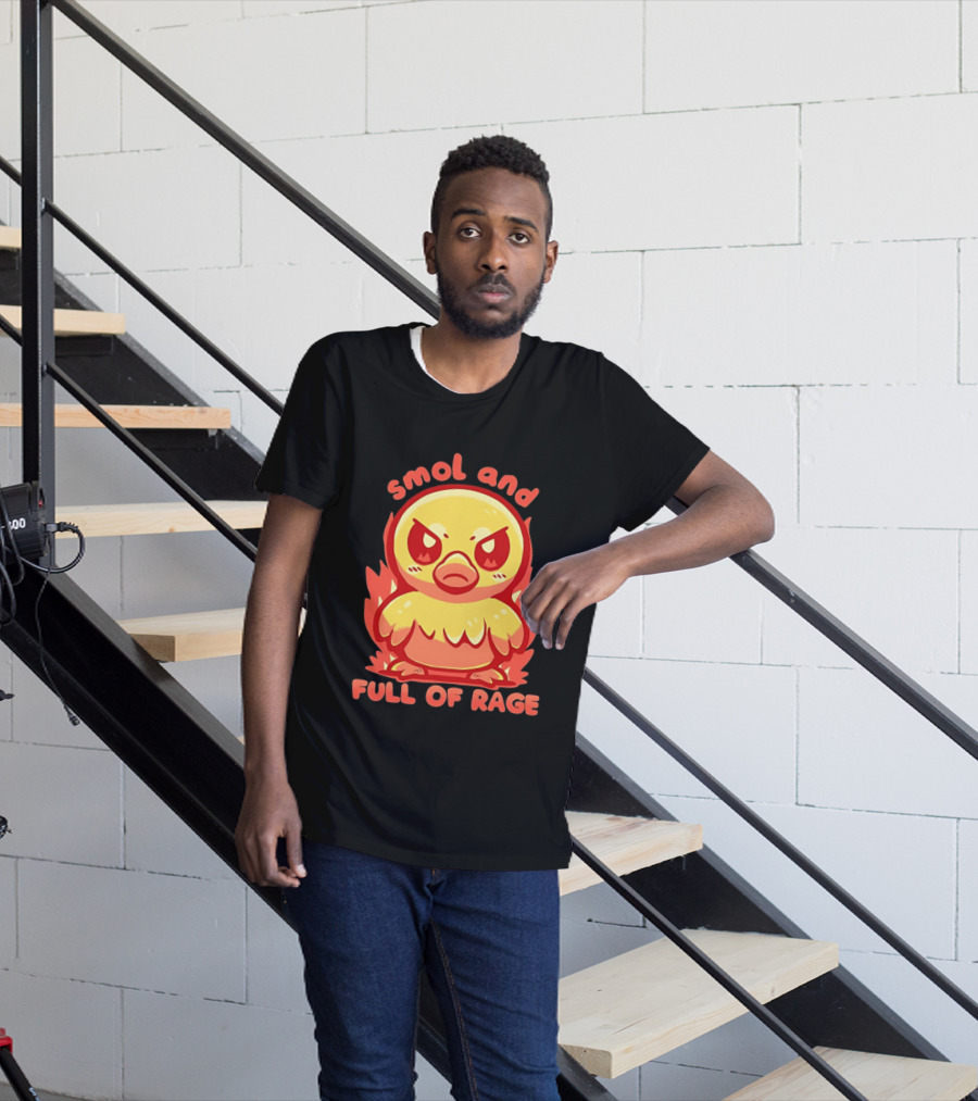 Smol And Full Of Rage Angry Duck T-Shirt