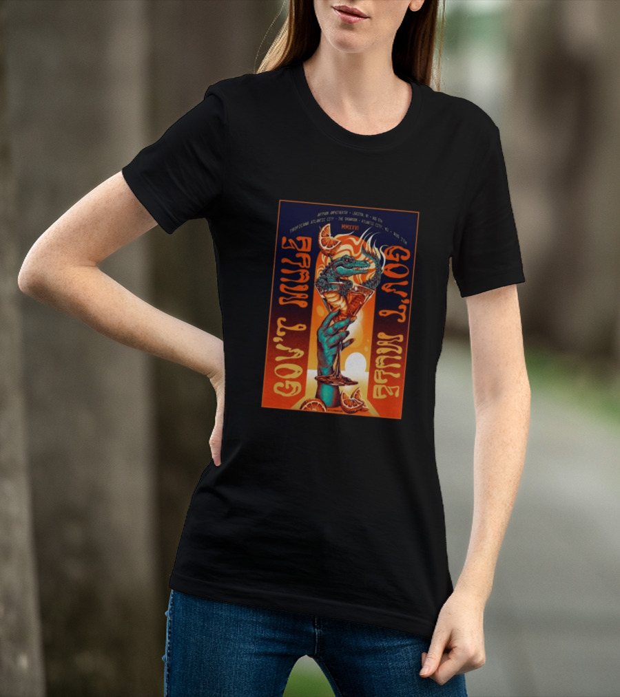 Gov't Mule August 7 Tropicana Showroom Atlantic City MMXXVI Alligator Cocktail T-Shirt