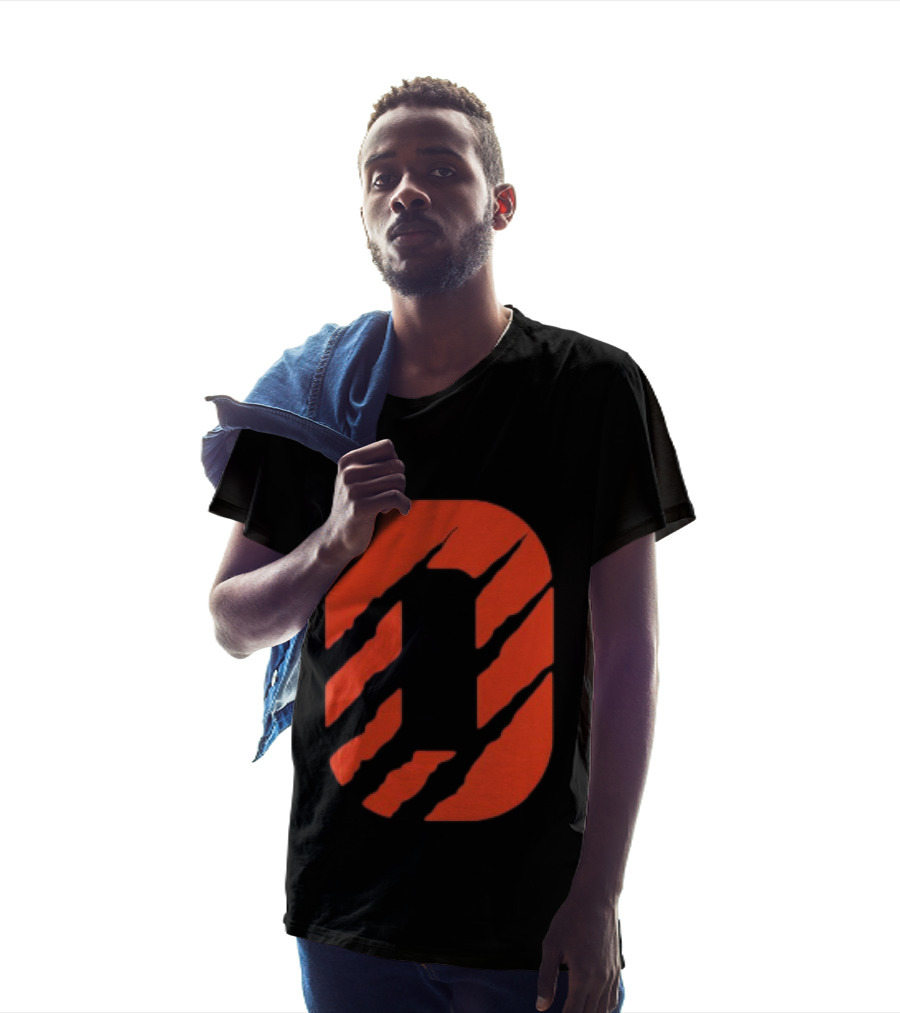 Cincinnati Bengals Clawed Stripes T-Shirt