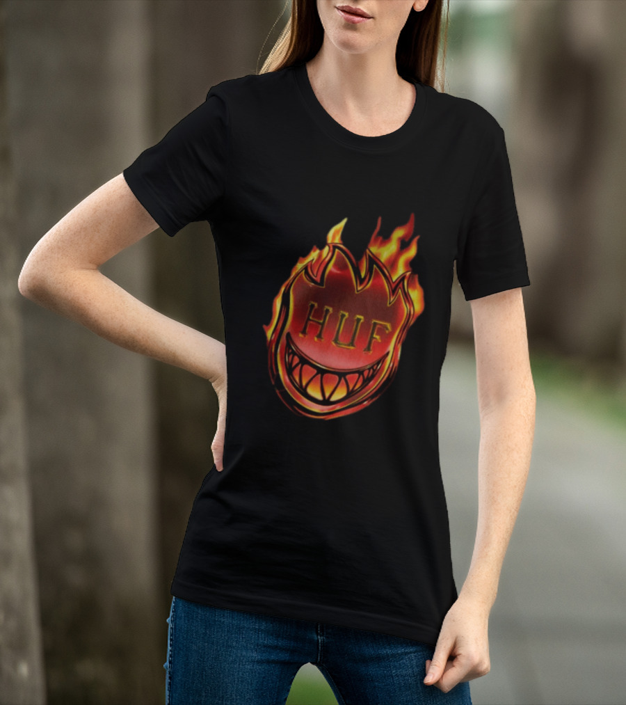 Huf X Spitfire Flame Galaxies Collaboration With Iconic Smiling T-Shirt