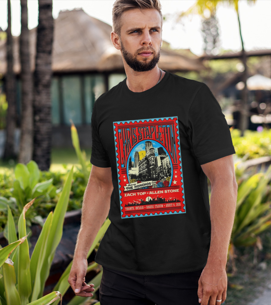 Chris Stapleton Featuring The Honchos Zach Top Allen Stone Rogers Stadium Toronto August 6 2026 T-Shirt
