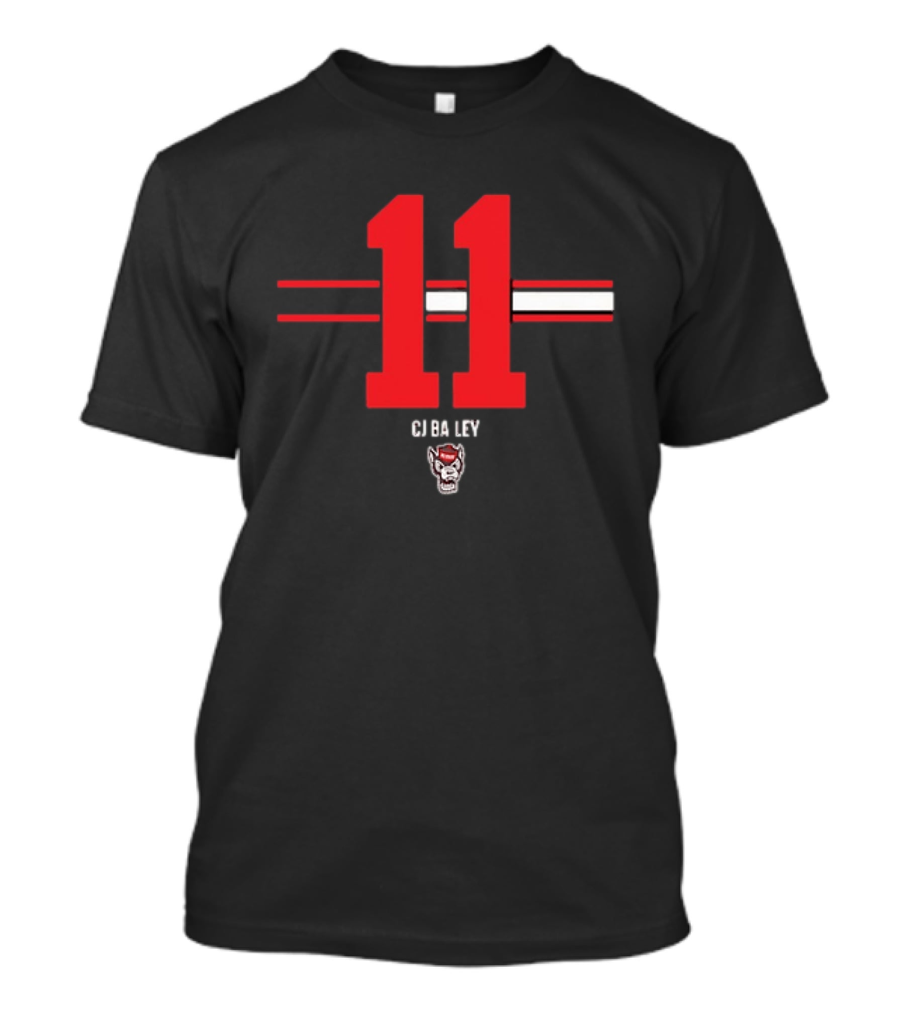 CJ Bailey 11 NC State Wolfpack College Football Fan Gear T-Shirt