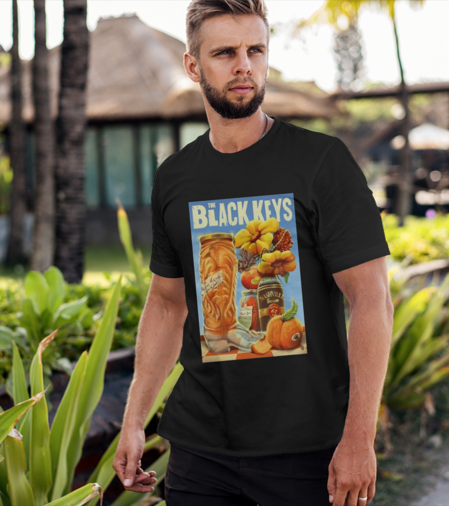 The Black Keys Nashville 2026 Boots Jars Pumpkins Flowers T-Shirt
