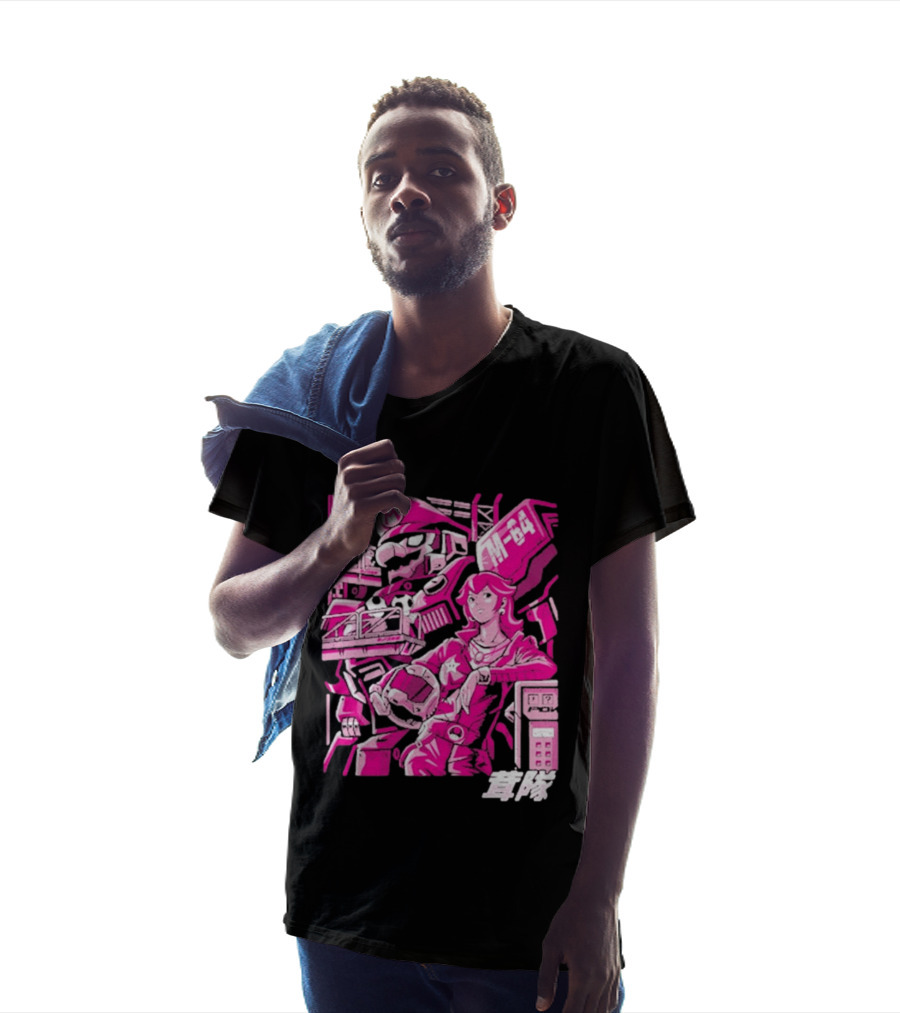 Turtle Destroyer M 64 Japanese Manga Style Mario Kart T-Shirt