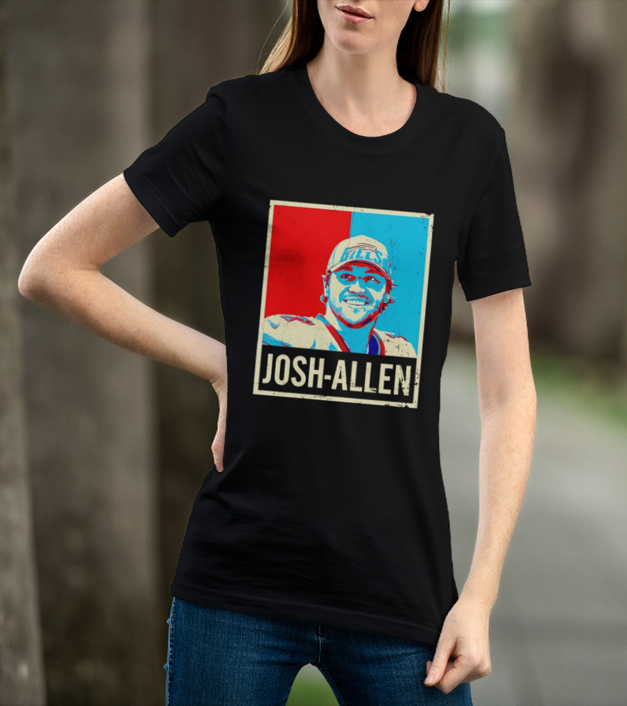 Distressed Josh Allen Buffalo Bills Pop T-Shirt