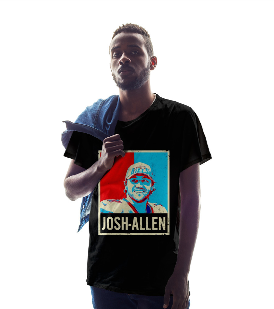 Distressed Josh Allen Buffalo Bills Pop T-Shirt