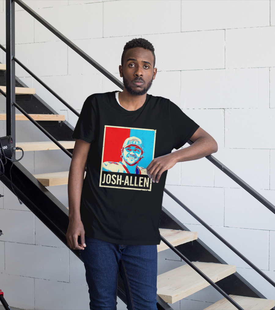 Distressed Josh Allen Buffalo Bills Pop T-Shirt