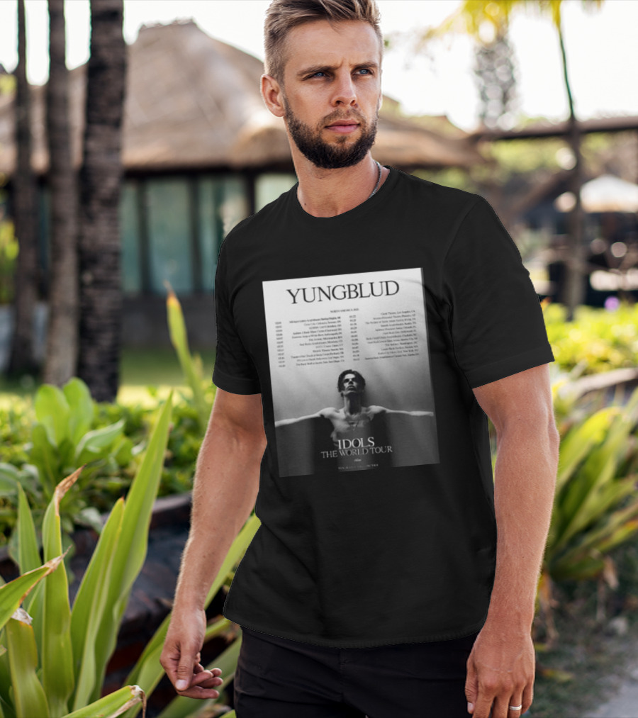 YUNGBLUD Idols The World Tour North America 2026 Schedule Dates Mockup Two Side T-Shirt