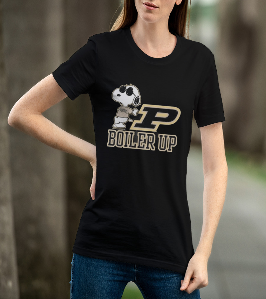 Purdue Boilermakers Snoopy Boiler Up P T-Shirt