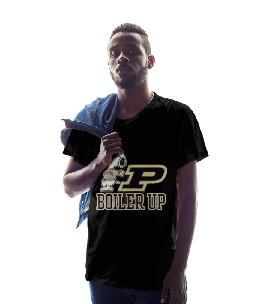 Purdue Boilermakers Snoopy Boiler Up P T-Shirt
