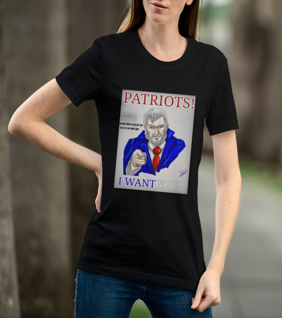 Patriots Solidus Snake Is Calling You Enlist In The Army Now I Want You T-Shirt