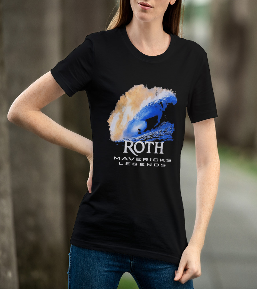 Roth Mavericks Legends Surfing Big Wave Iconography T-Shirt