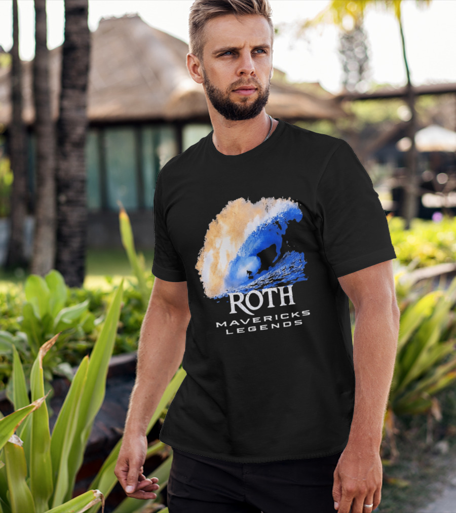 Roth Mavericks Legends Surfing Big Wave Iconography T-Shirt