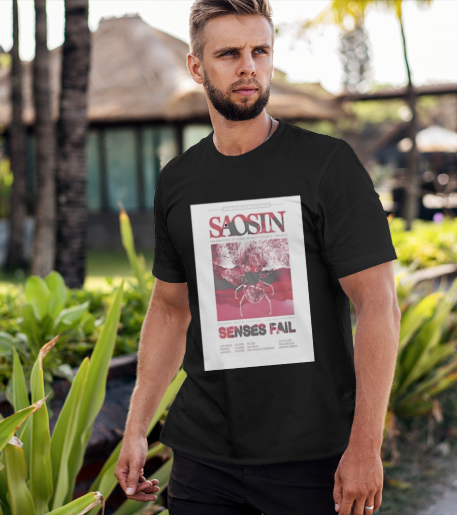 Saosin Sense Fail 2026 New Zealand Tour T-Shirt