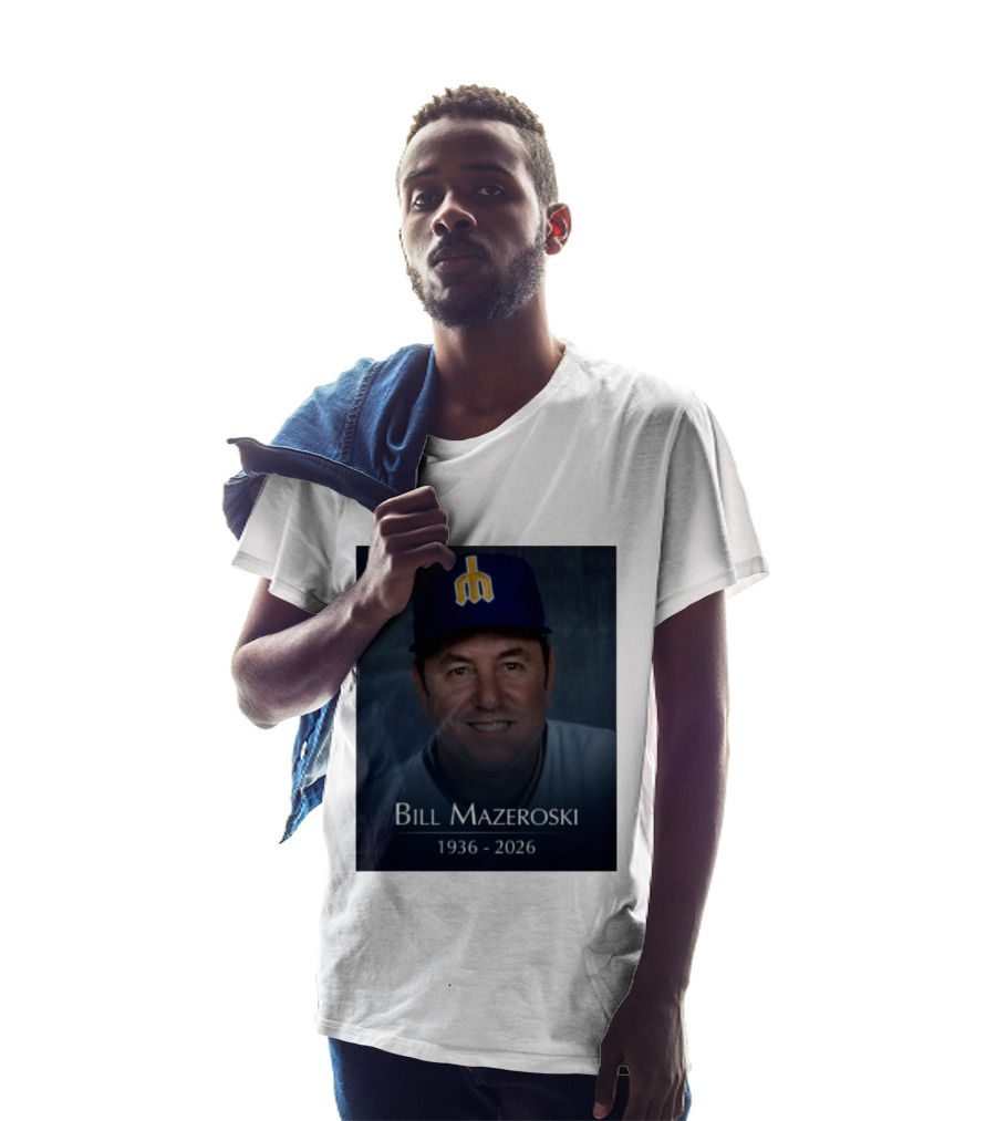 Bill Mazeroski National Baseball Hall Of Fame 1936 2026 Mariners Coach T-Shirt
