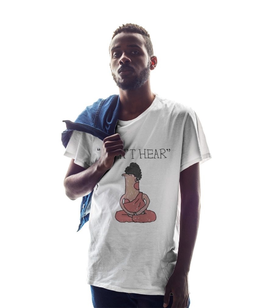 I Can't Hear Meditating Buddha Zen Silence T-Shirt