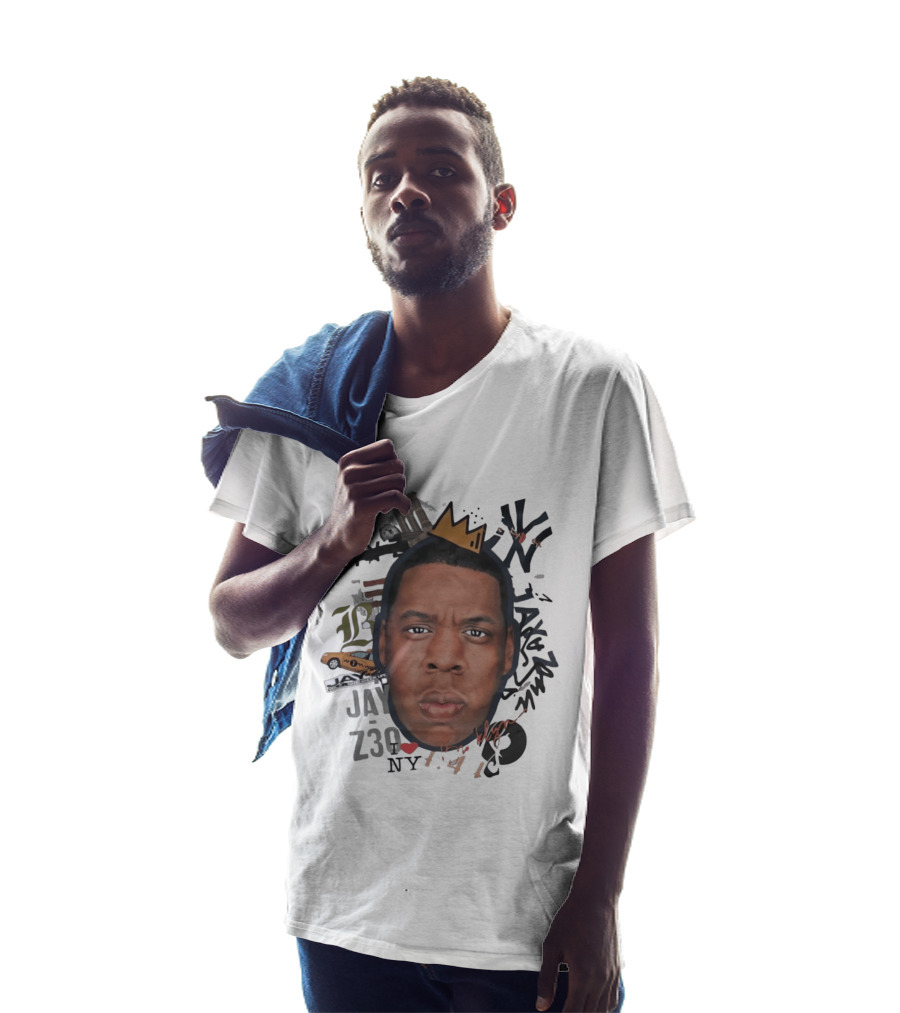 Jay Z Brooklyn 4 44 Hard Knock Life Collage Crown NYC Taxi T-Shirt