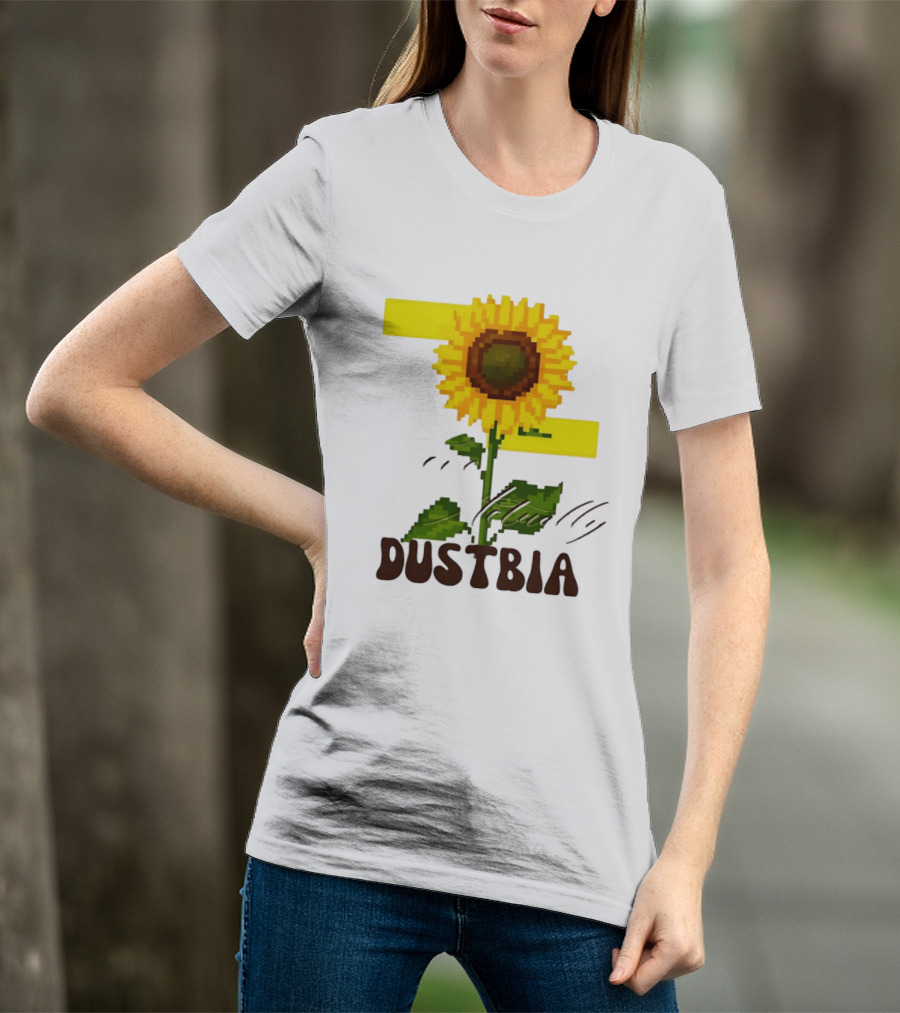 Love Actually Dustbia Pixel Sunflower T-Shirt