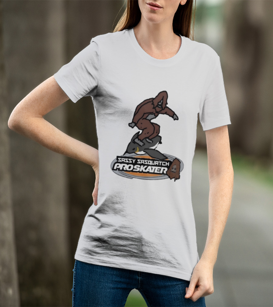 Sassy Sasquatch Pro Skater Meme T-Shirt