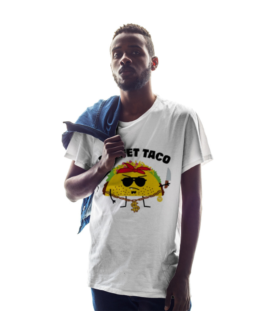 Street Taco Pirate With Knife And Dollar Sign Necklace T-Shirt