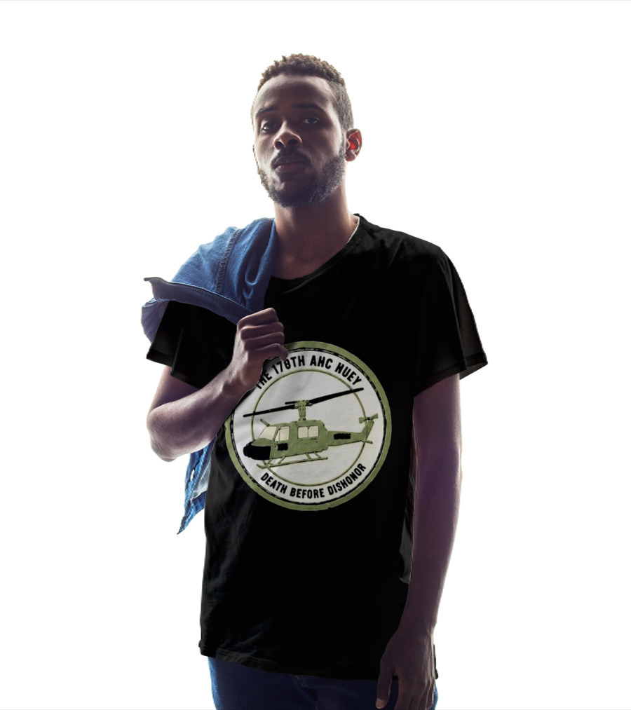 The 178th AHC Huey Death Before Dishonor Helicopter T-Shirt