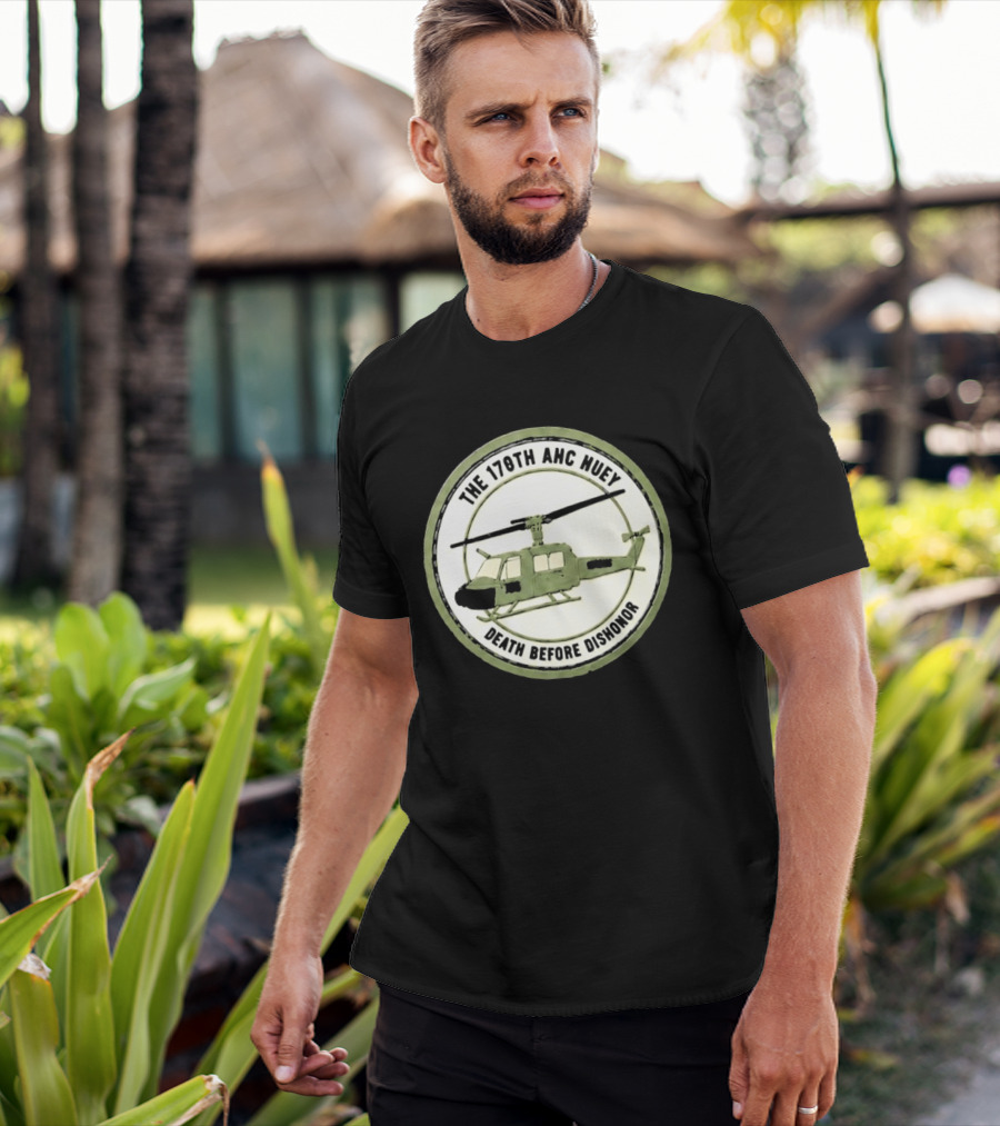 The 178th AHC Huey Death Before Dishonor Helicopter T-Shirt