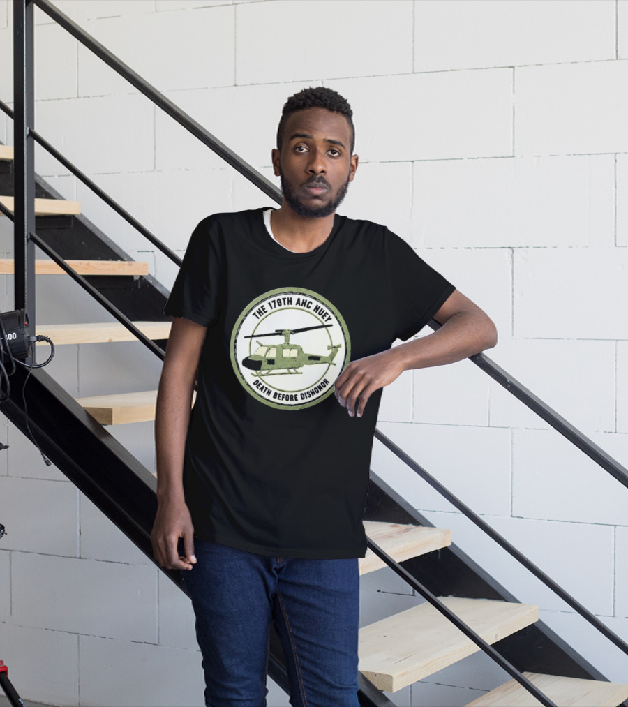 The 178th AHC Huey Death Before Dishonor Helicopter T-Shirt