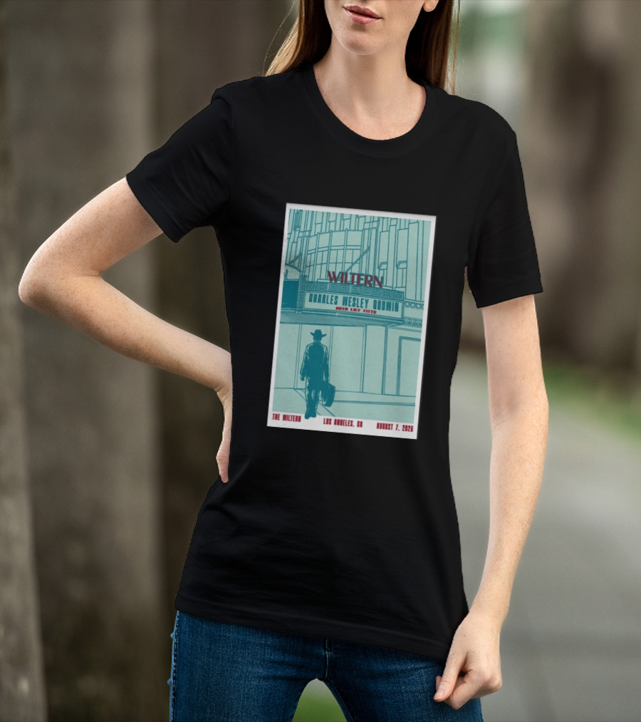 Charles Wesley Godwin Live At The Wiltern With Lilly Hiatt August 7 2026 Los Angeles CA T-Shirt