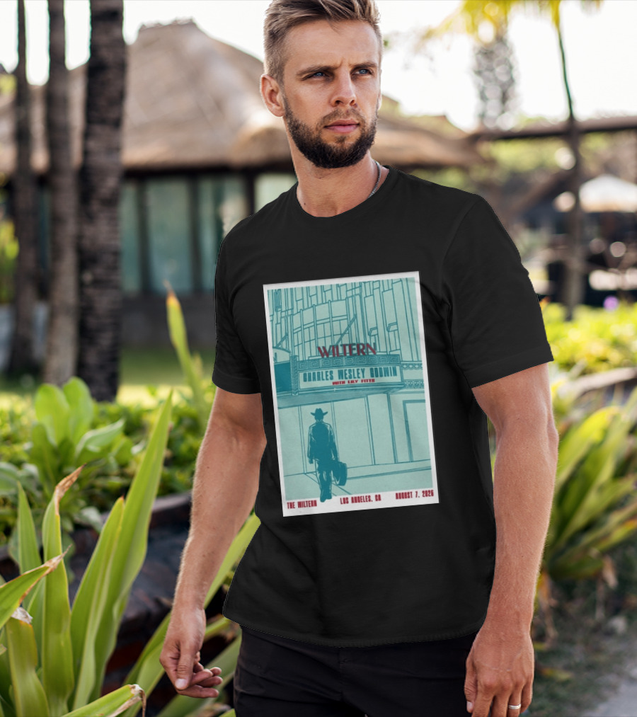 Charles Wesley Godwin Live At The Wiltern With Lilly Hiatt August 7 2026 Los Angeles CA T-Shirt