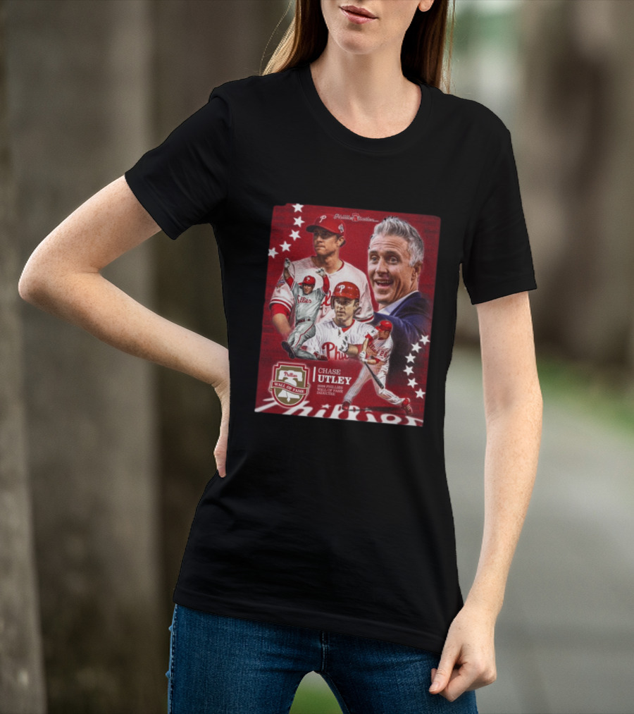 Phillies Nation Chase Utley 2026 Wall Of Fame Inductee Phillies T-Shirt