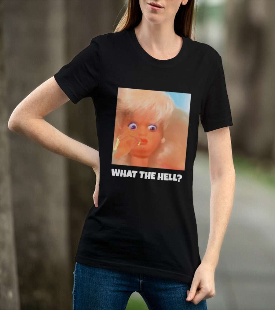 What The Hell Doll Meme Reaction Funny Expression T-Shirt