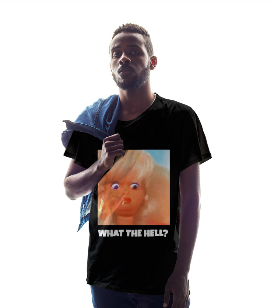 What The Hell Doll Meme Reaction Funny Expression T-Shirt