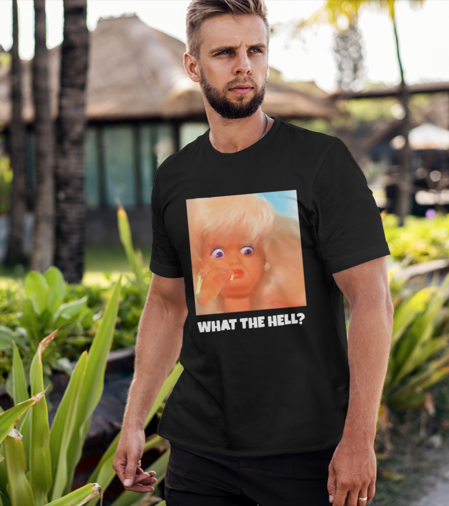 What The Hell Doll Meme Reaction Funny Expression T-Shirt