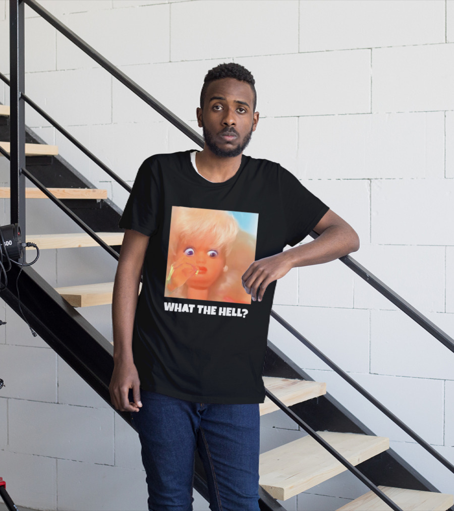 What The Hell Doll Meme Reaction Funny Expression T-Shirt