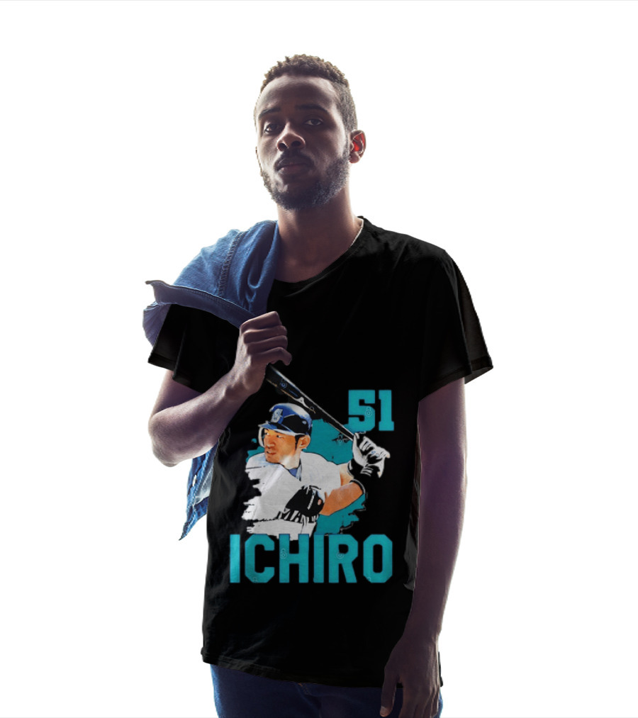 Ichiro Suzuki 51 Seattle Mariners MLB Baseball T-Shirt