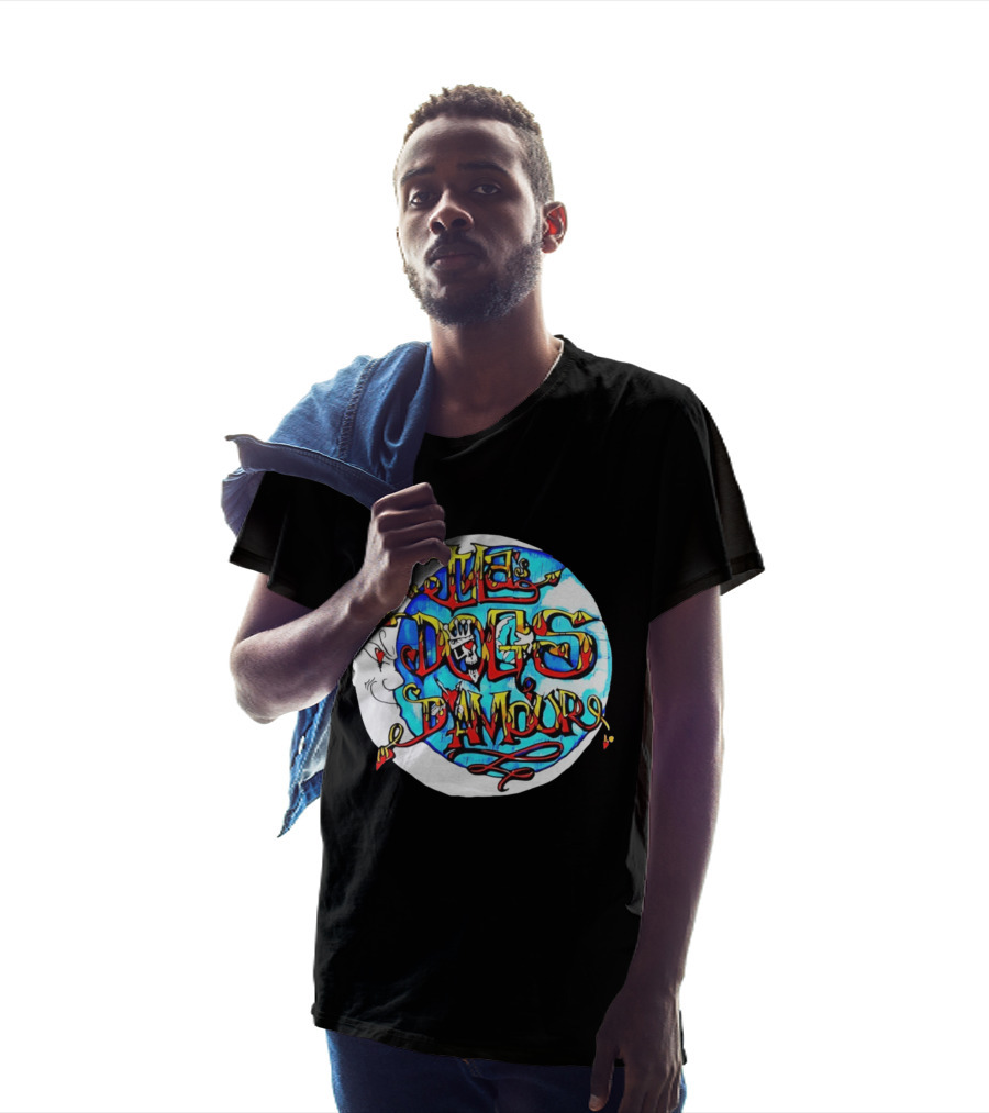 The Dogs D'Amour Iconic Band Logo Vibrant Skull T-Shirt