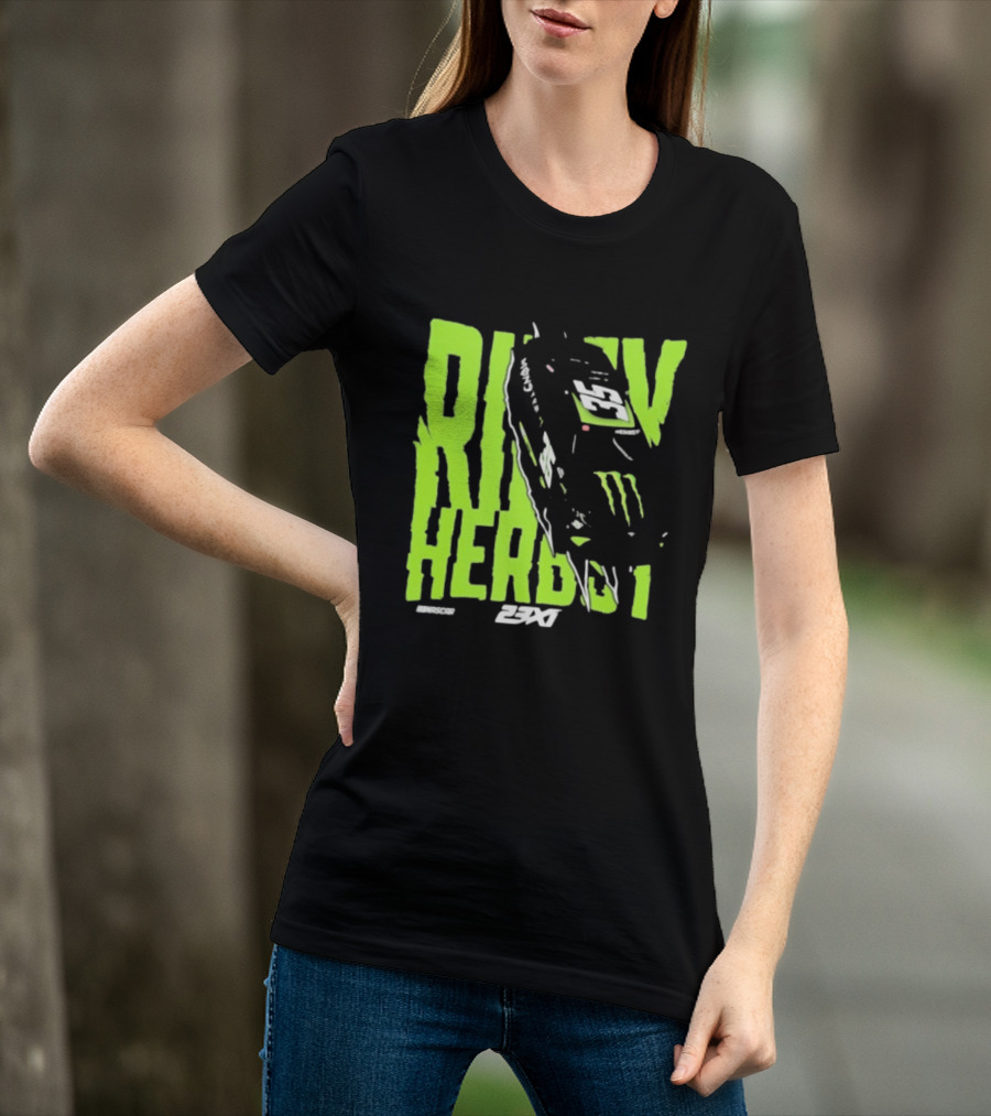 Riley Herbst 2023 23XI NASCAR Monster Energy Racing 98 T-Shirt