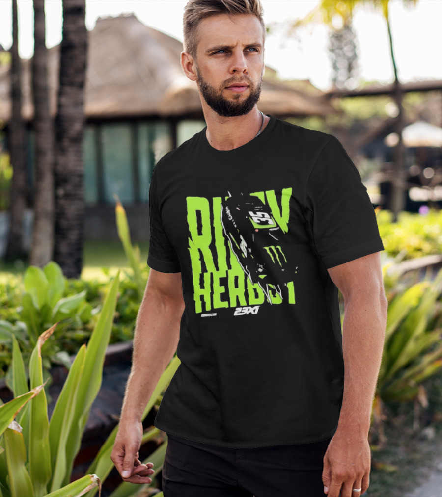 Riley Herbst 2023 23XI NASCAR Monster Energy Racing 98 T-Shirt