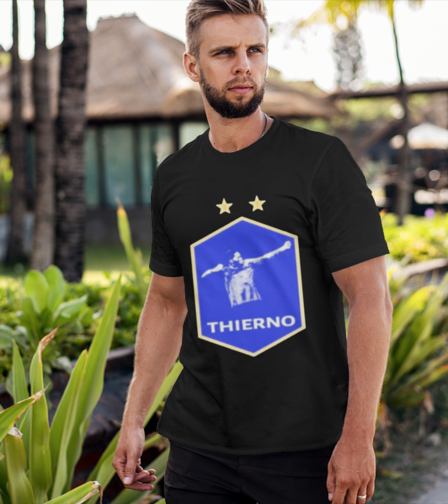 Thierno Barry Everton FC Two Stars Blue Crest T-Shirt