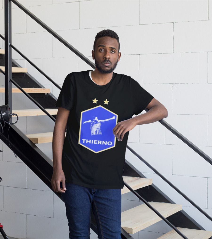 Thierno Barry Everton FC Two Stars Blue Crest T-Shirt
