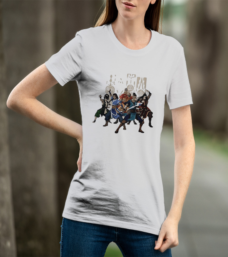 Avatar The Last Airbender Aang Katara Toph Sokka Zuko Elemental T-Shirt