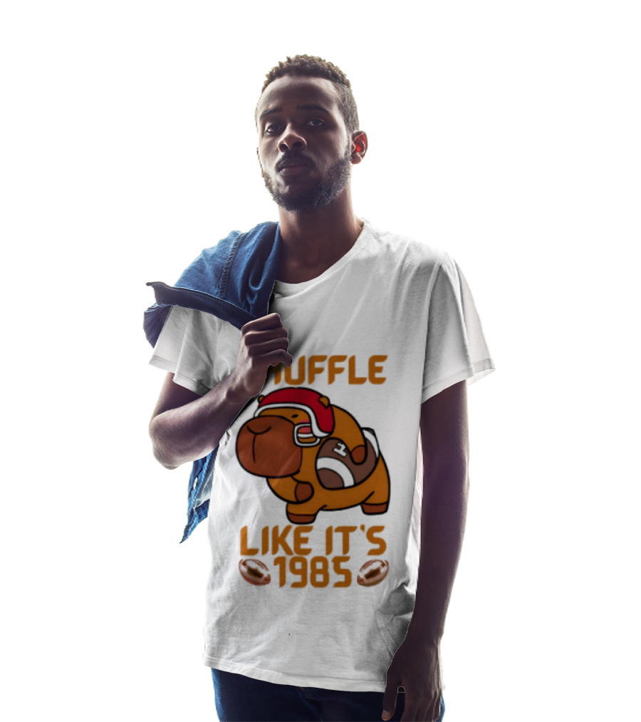 Shuffle Like It's 1985 Capybara With Headphones T-Shirt