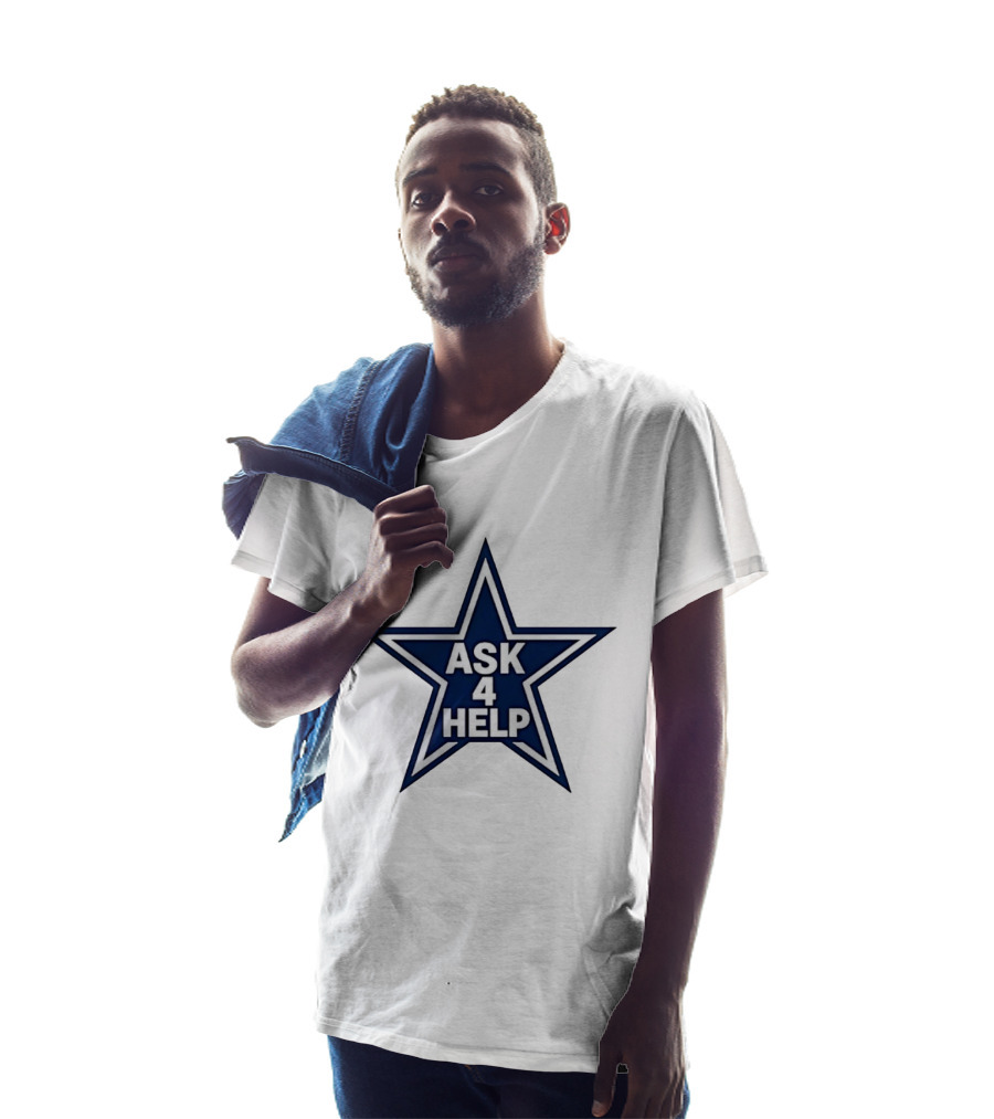 Dallas Cowboys Classic Ask 4 Help Star T-Shirt