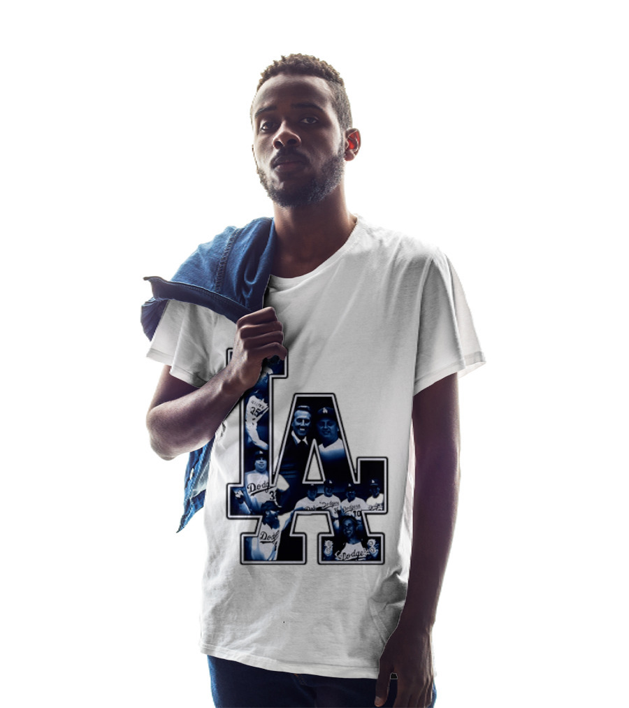 Los Angeles Dodgers Legends LA MLB Baseball Team Vintage Photography T-Shirt