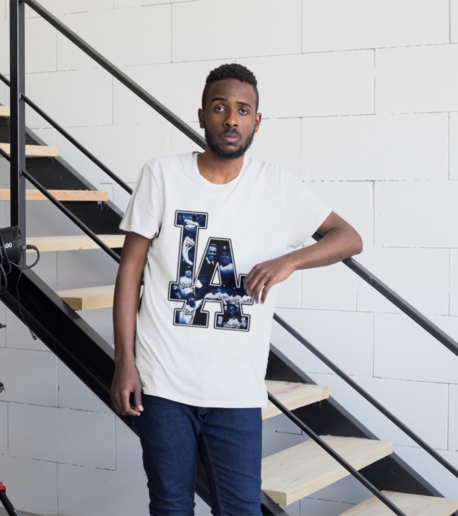 Los Angeles Dodgers Legends LA MLB Baseball Team Vintage Photography T-Shirt