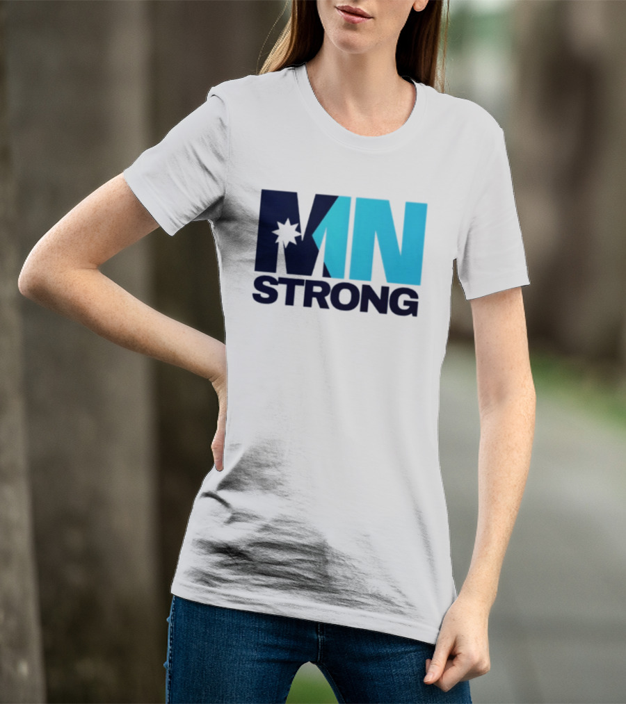 MN Strong Minneapolis Minnesota Kiss Cut Star T-Shirt