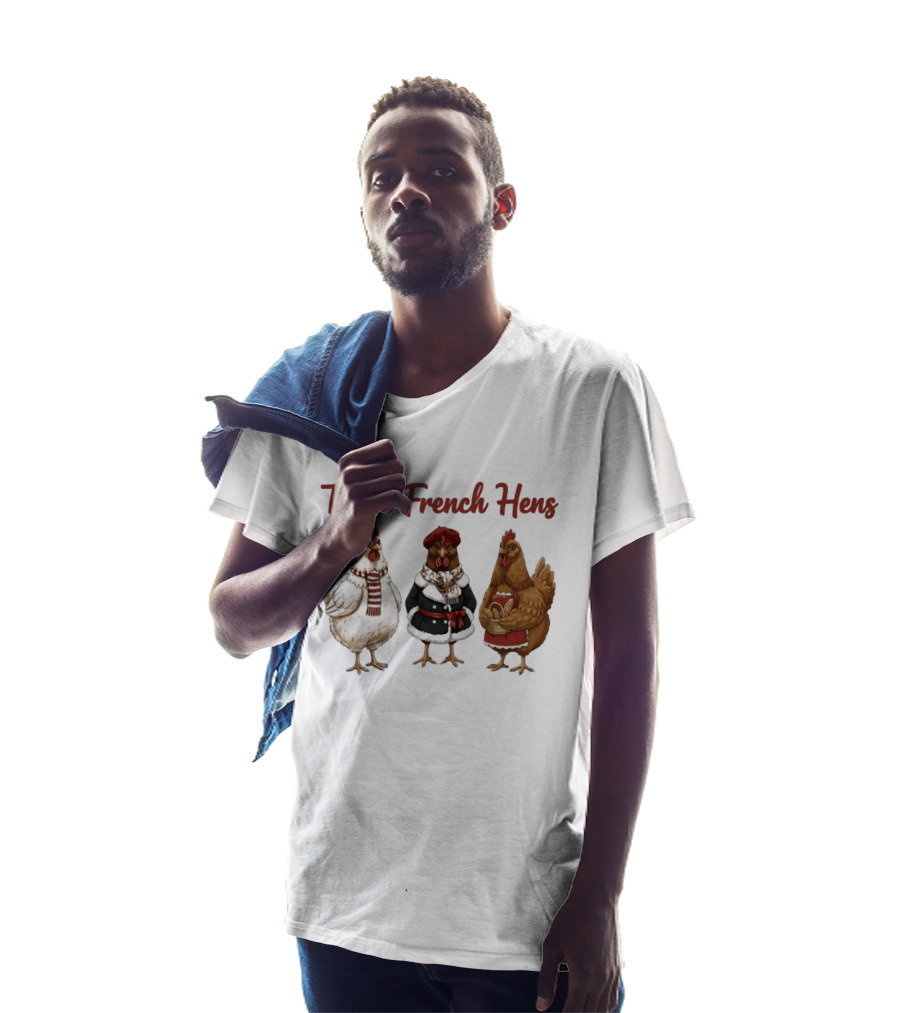 Three French Hens Christmas Style Festive Attire T-Shirt