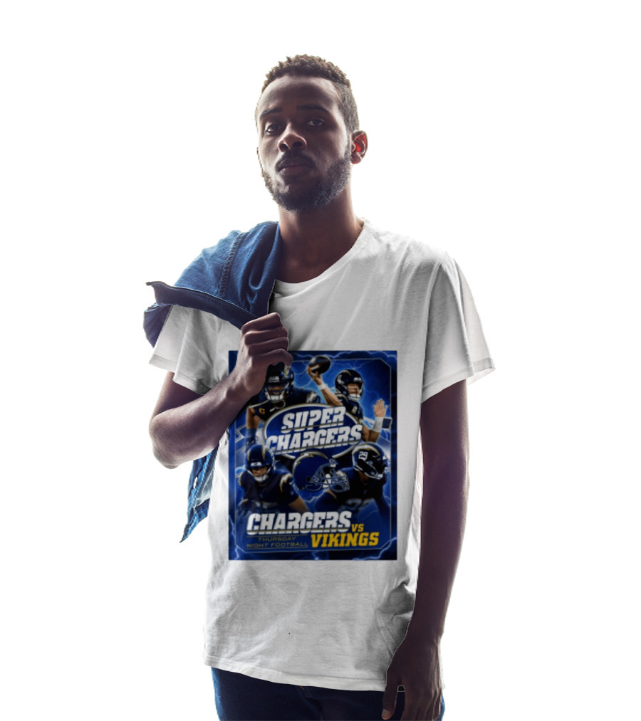 Super Chargers Vs Vikings Thursday Night Football 2025 T-Shirt